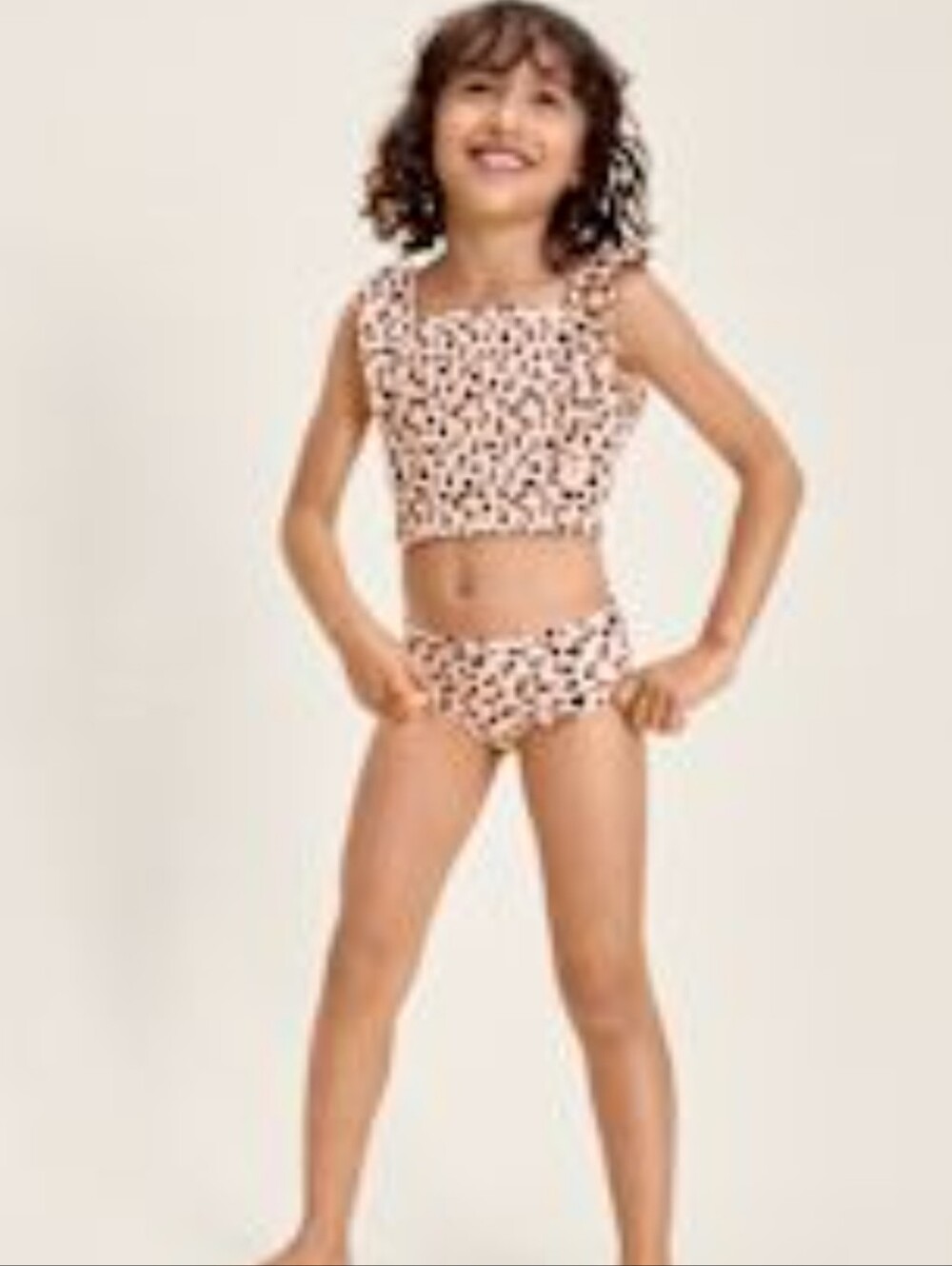 🆕Gymboree Two-Piece Leopard Print Ruffle Tankini - Picture 3 of 9